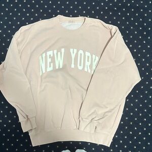 Brandy Melville Pink Crew Neck Sweater